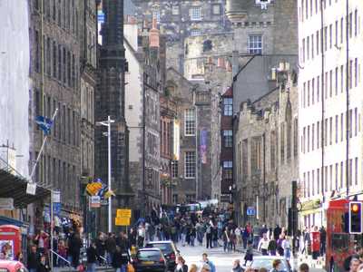 View to Lawnmarket and Castlehill