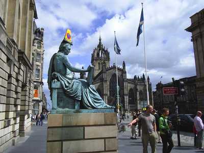 David Hume statue, High Street, Edinburgh