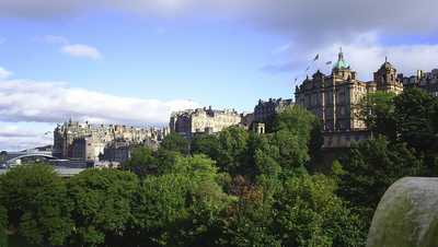 View towards part of the Old Town, Edinburgh