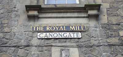 The Canongate street sign