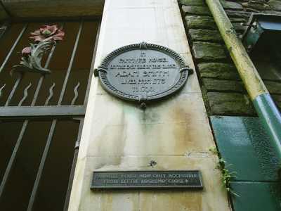 Panmure Close, leading to Panmure House, former home of the great economist, Adam Smith, off the Canongate, Edinburgh